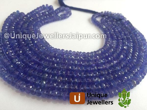 Tanzanite Far Faceted Roundelle Beads